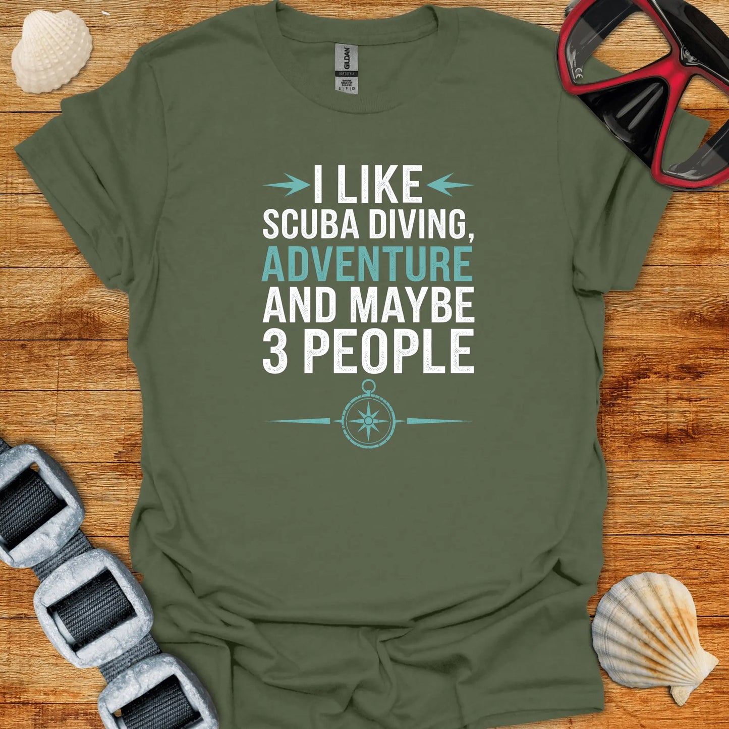 T-Shirt Military Green / S Adventure & Diving T-Shirt