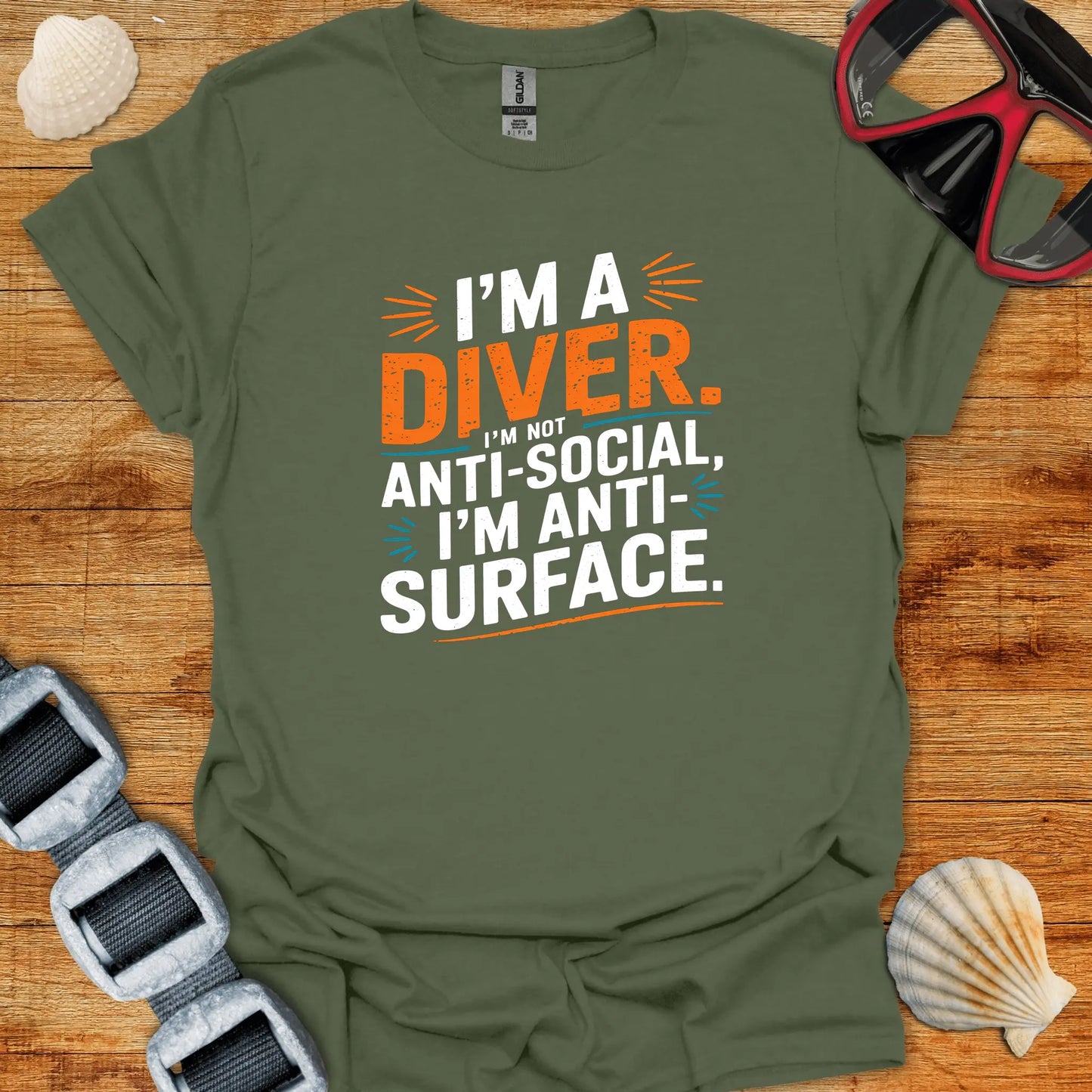 T-Shirt Military Green / S Anti-Surface T-Shirt