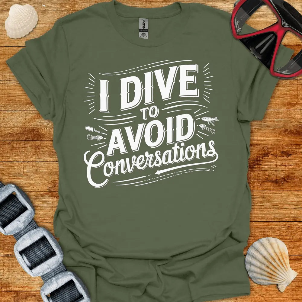 T-Shirt Military Green / S Avoid-Conversations T-Shirt