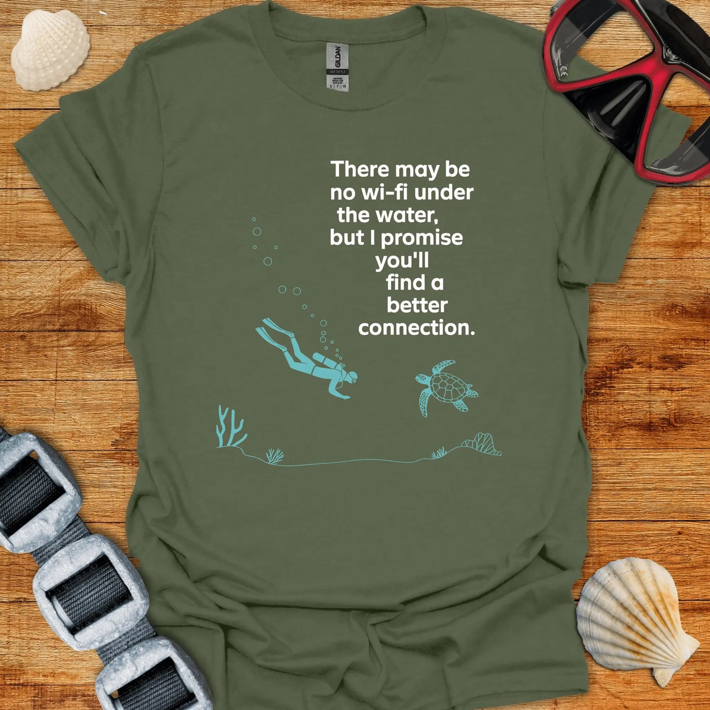 T-Shirt Military Green / S Better Connection T-Shirt