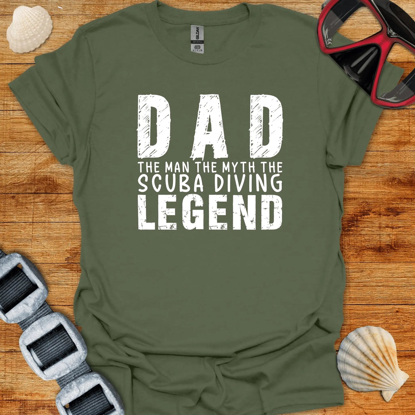 T-Shirt Military Green / S Dad Legend T-Shirt