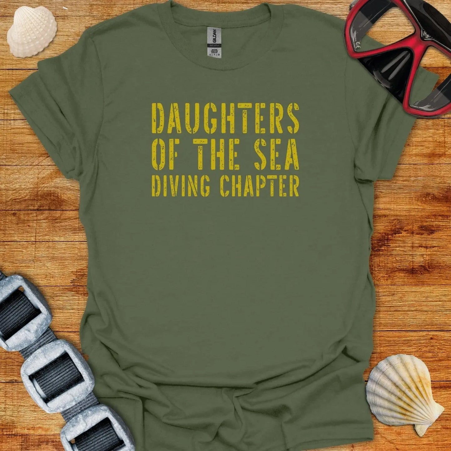 T-Shirt Military Green / S Daughters Of The Sea Diving Chapter