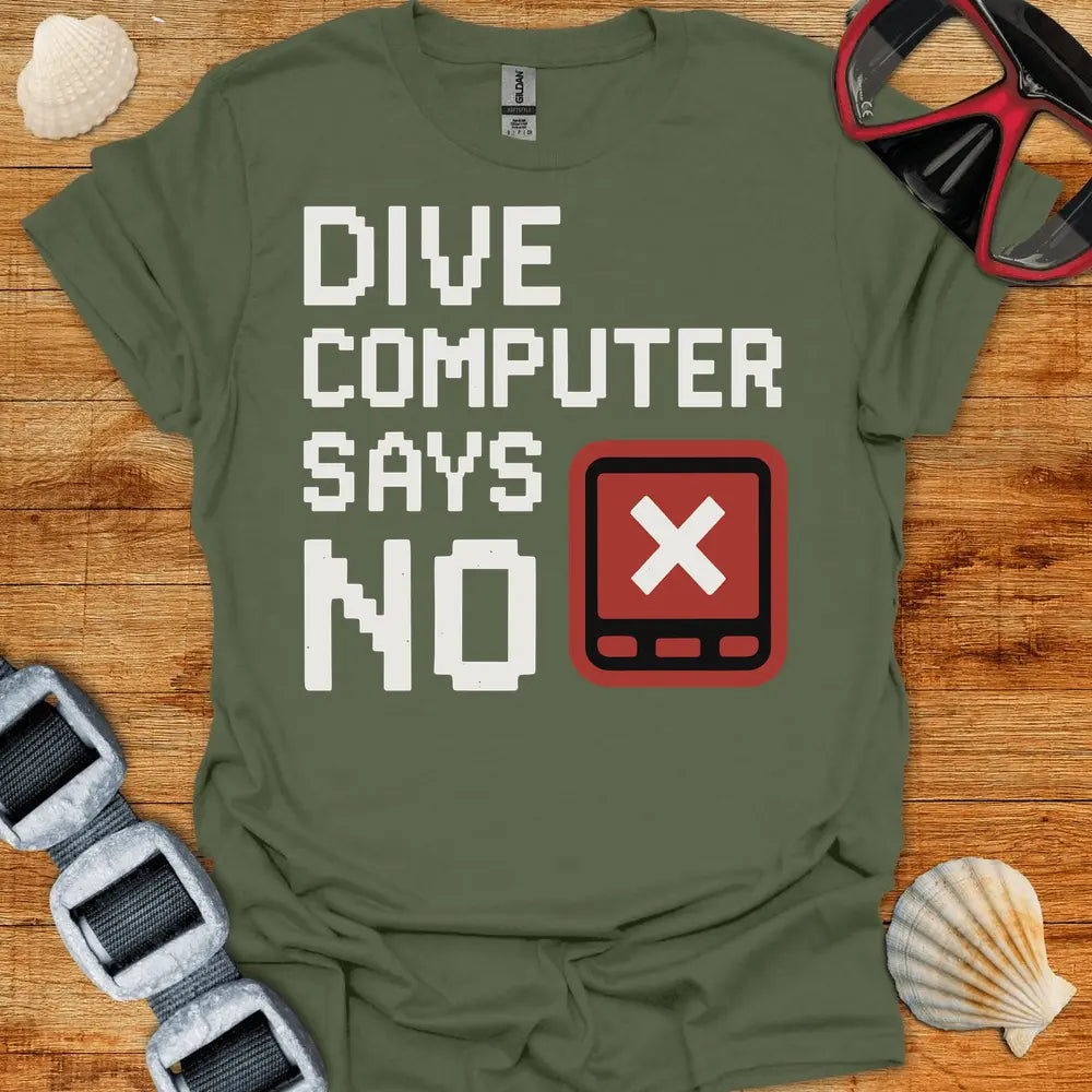 T-Shirt Military Green / S Dive Computer T-Shirt