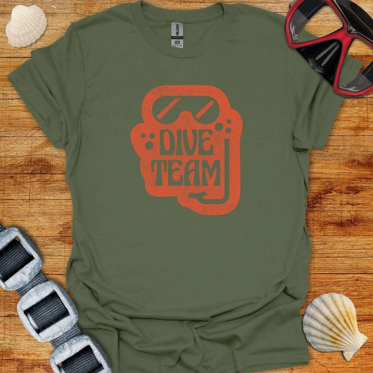 T-Shirt Military Green / S Dive Team