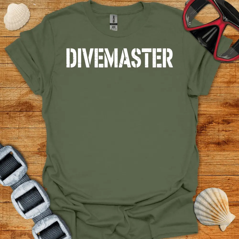 T-Shirt Military Green / S Divemaster Stamp T-Shirt