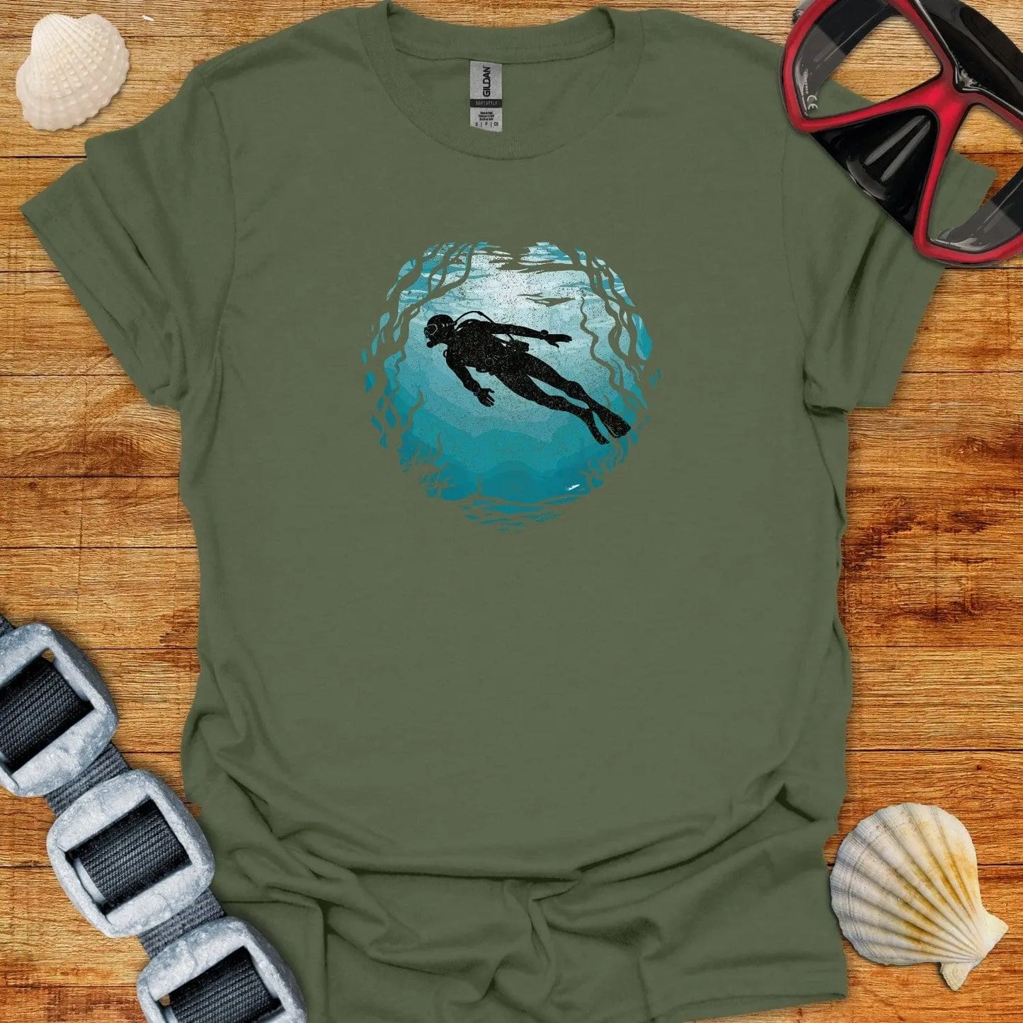 T-Shirt Military Green / S Diver Bliss