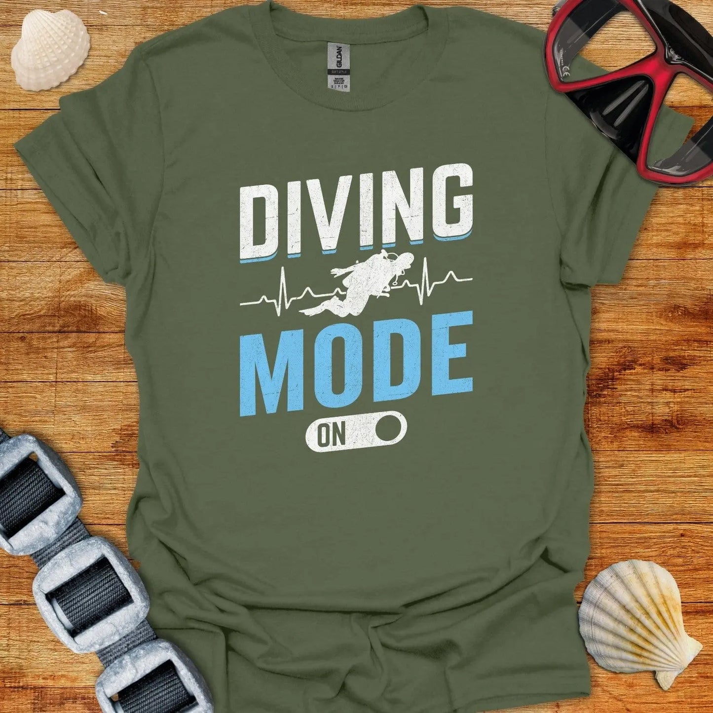 T-Shirt Military Green / S Diving Mode