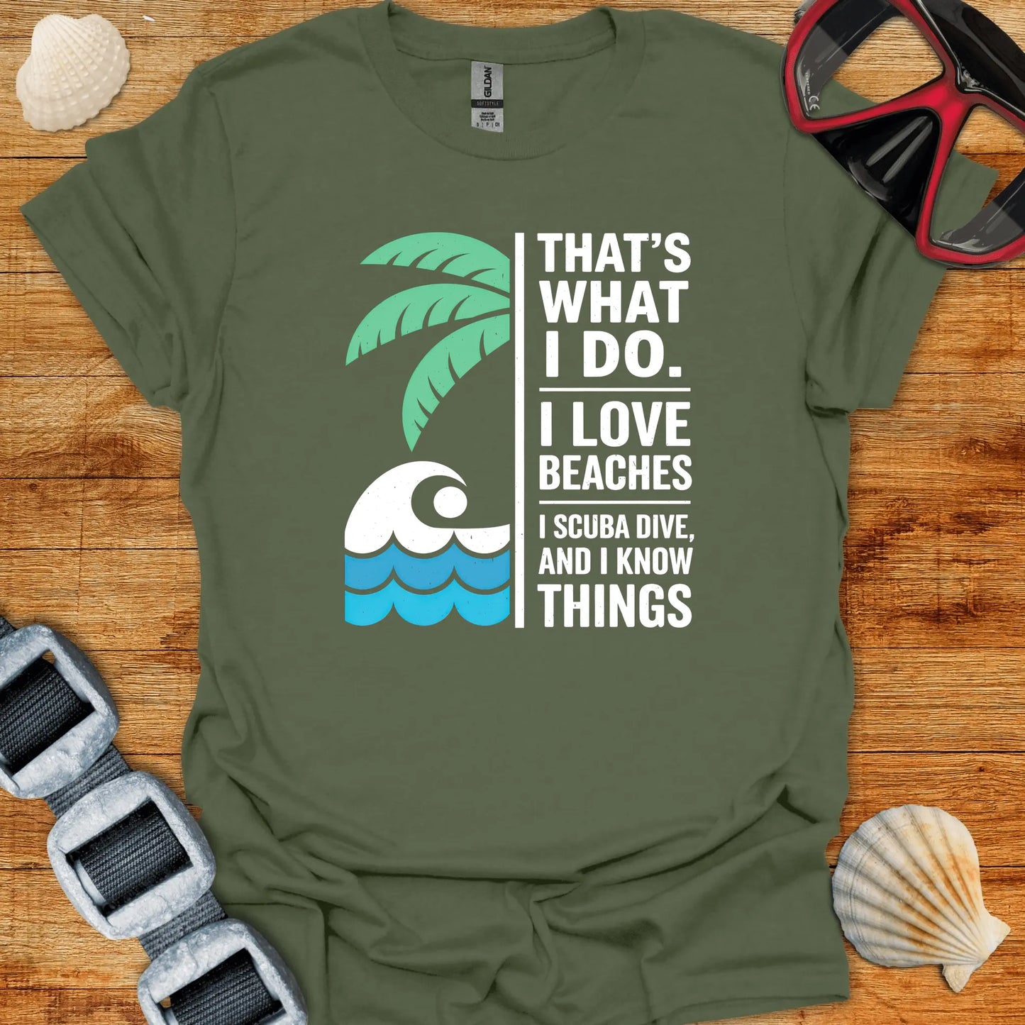 T-Shirt Military Green / S Do Beach & Dive T-Shirt