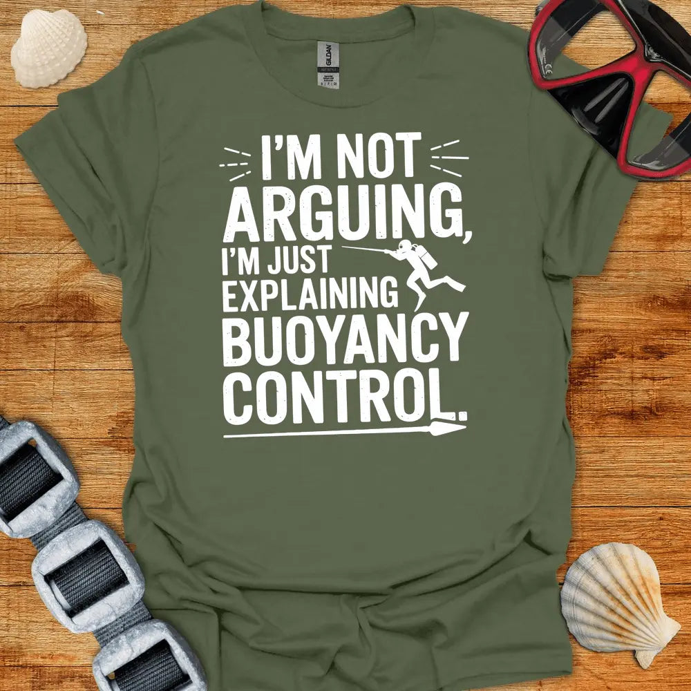 T-Shirt Military Green / S Explaining Buoyancy T-Shirt 2