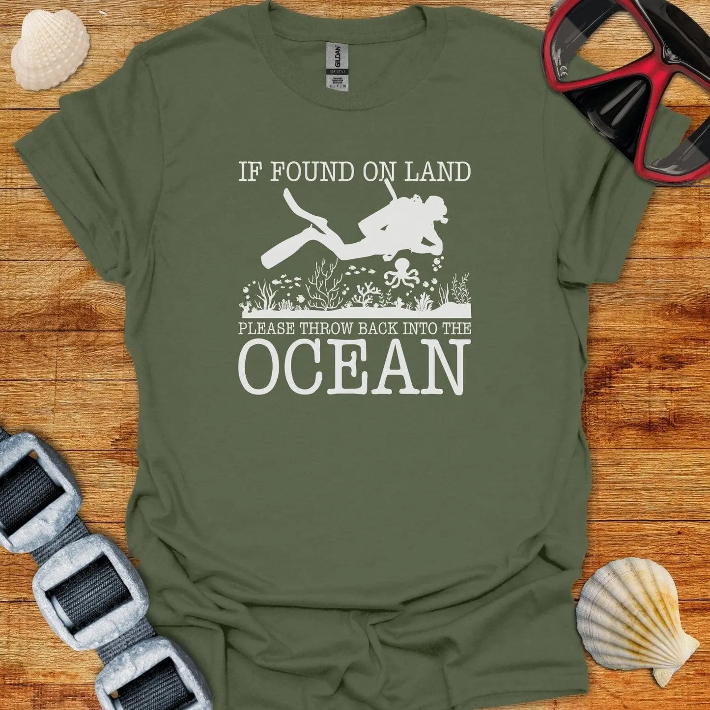 T-Shirt Military Green / S Found On Land