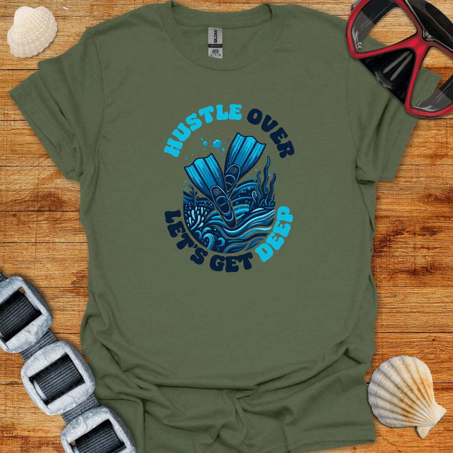T-Shirt Military Green / S Get Deep T-Shirt