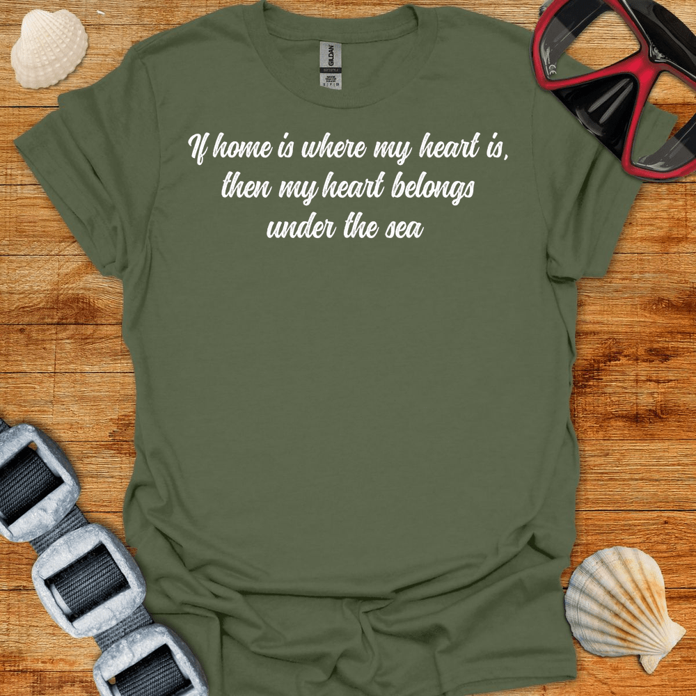 T-Shirt Military Green / S Heart Belongs T-Shirt