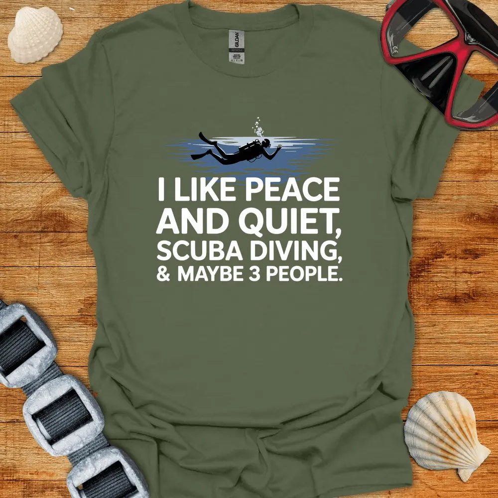 T-Shirt Military Green / S I Like Peace T-Shirt