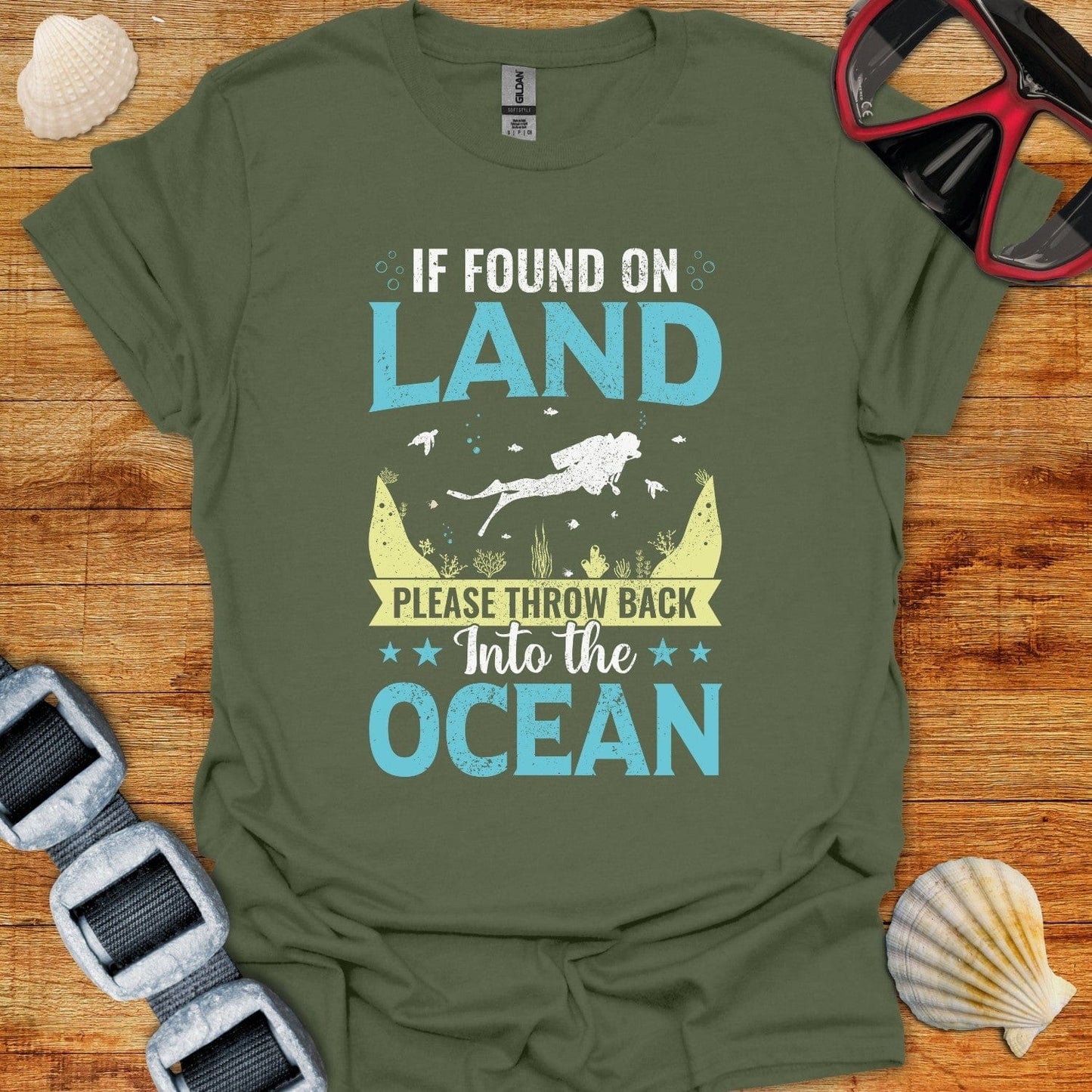 T-Shirt Military Green / S If Found On Land