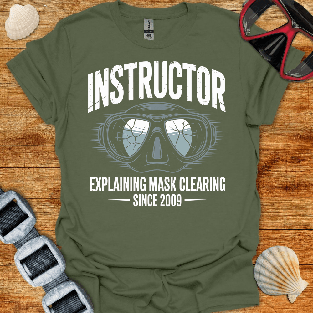 T-Shirt Military Green / S Instructor Mask T-Shirt