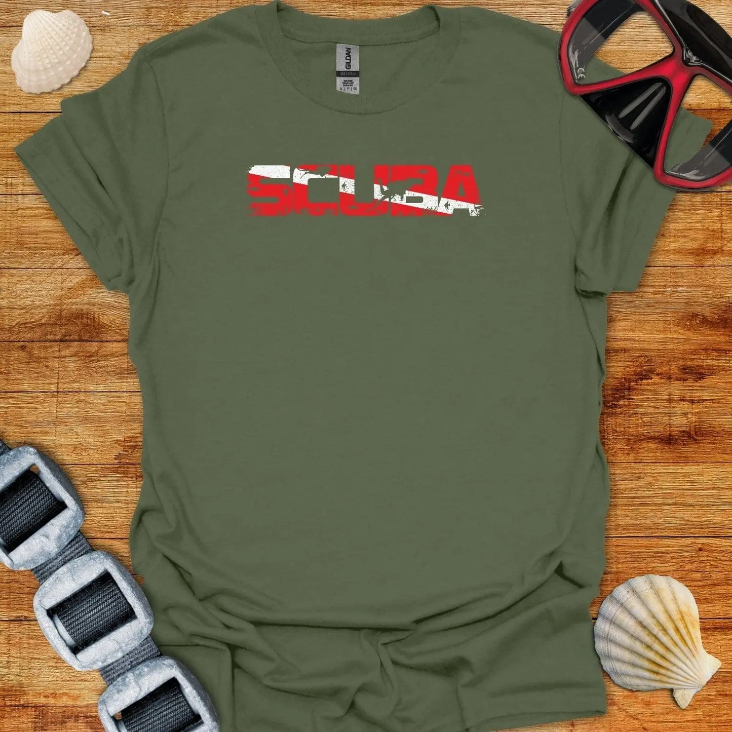 T-Shirt Military Green / S Marine Scuba