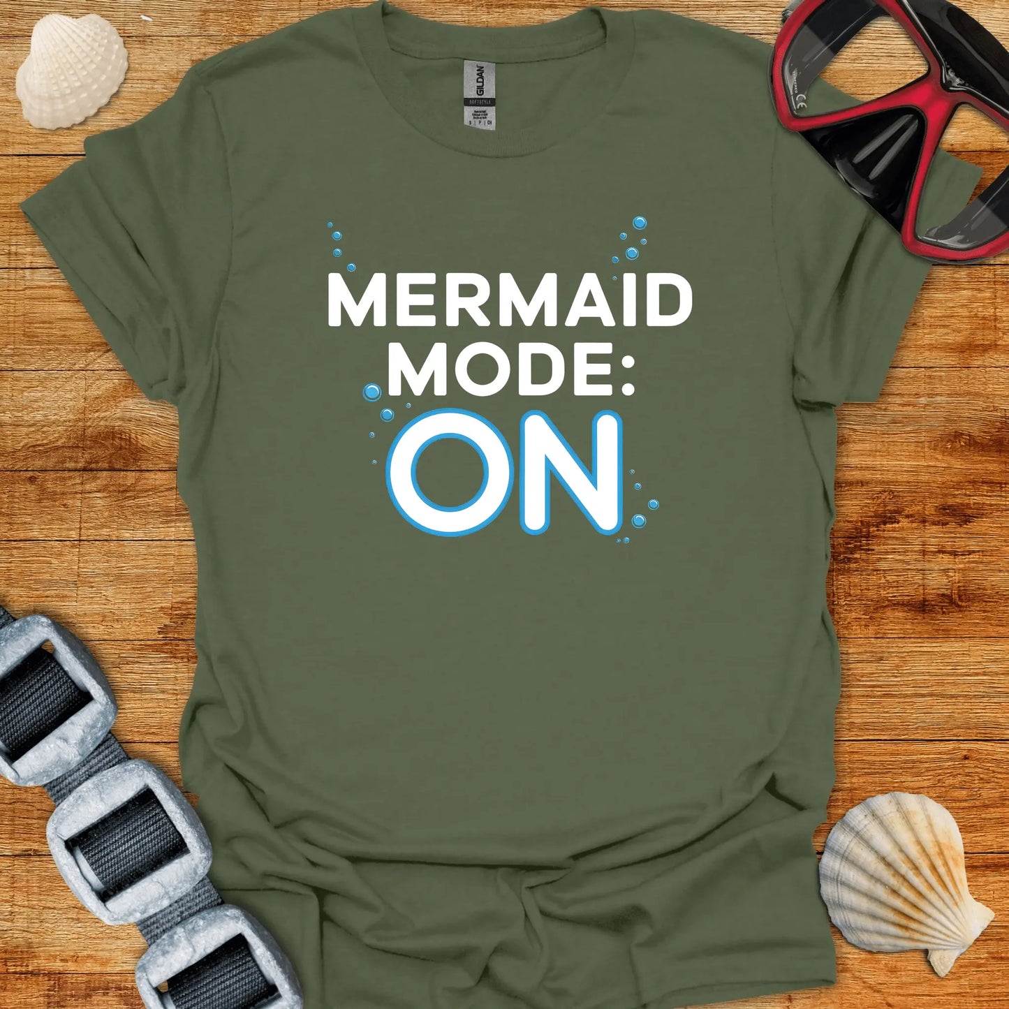 T-Shirt Military Green / S Mermaid Mode T-Shirt