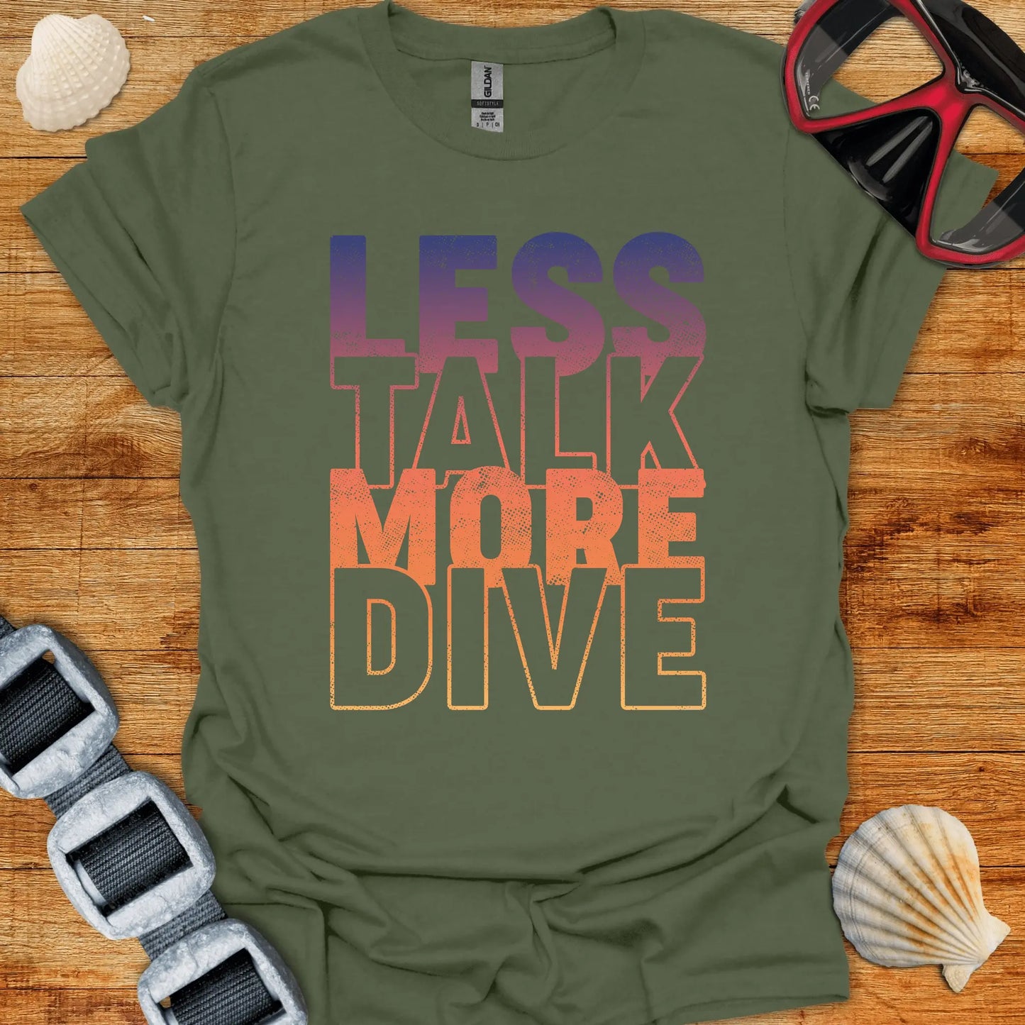 T-Shirt Military Green / S More Dive T-Shirt