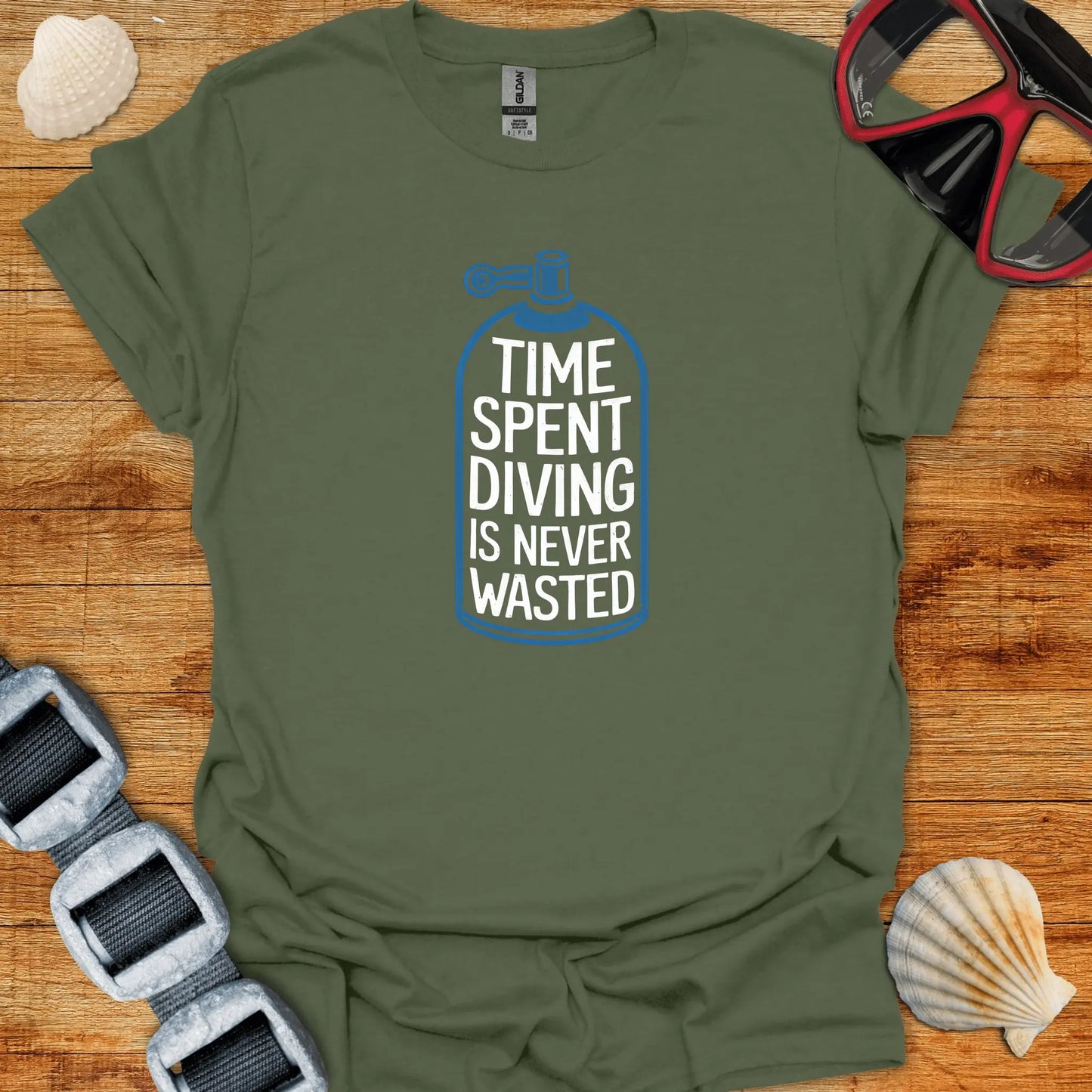 T-Shirt Military Green / S Never Wasted T-Shirt