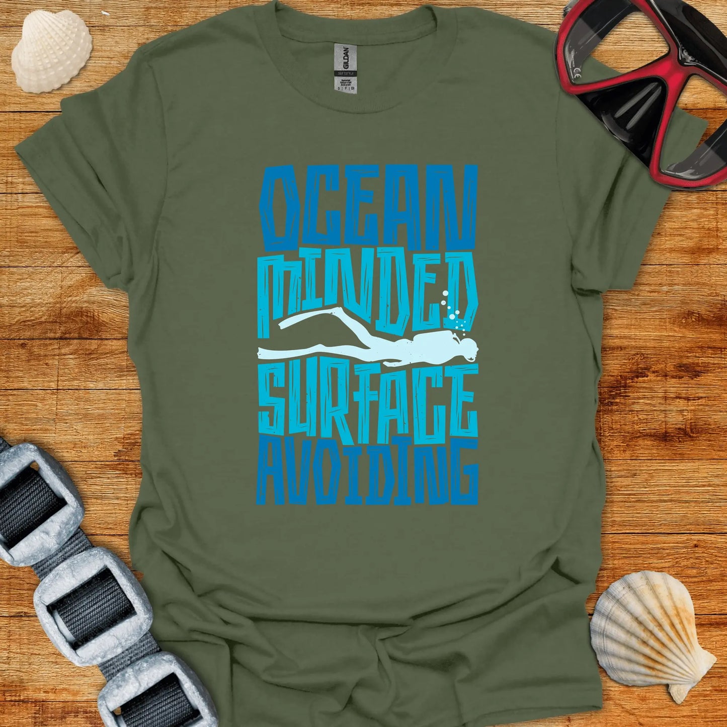 T-Shirt Military Green / S Ocean Minded T-Shirt