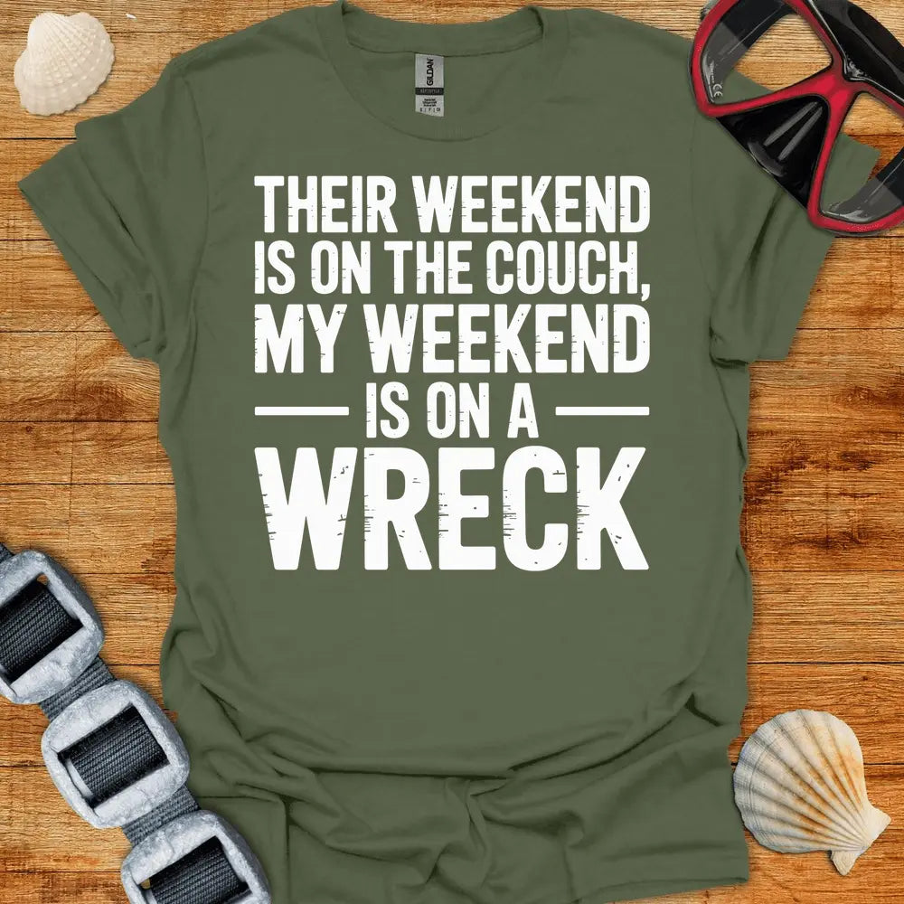 T-Shirt Military Green / S On A Wreck T-Shirt