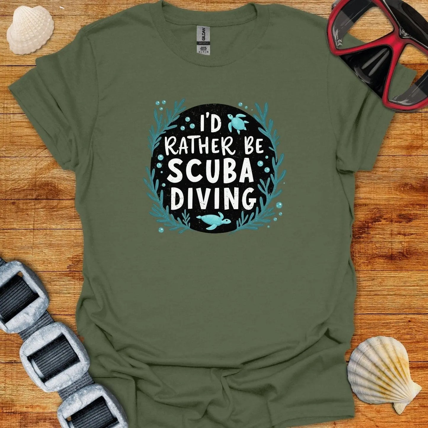 T-Shirt Military Green / S Rather Be T-Shirt