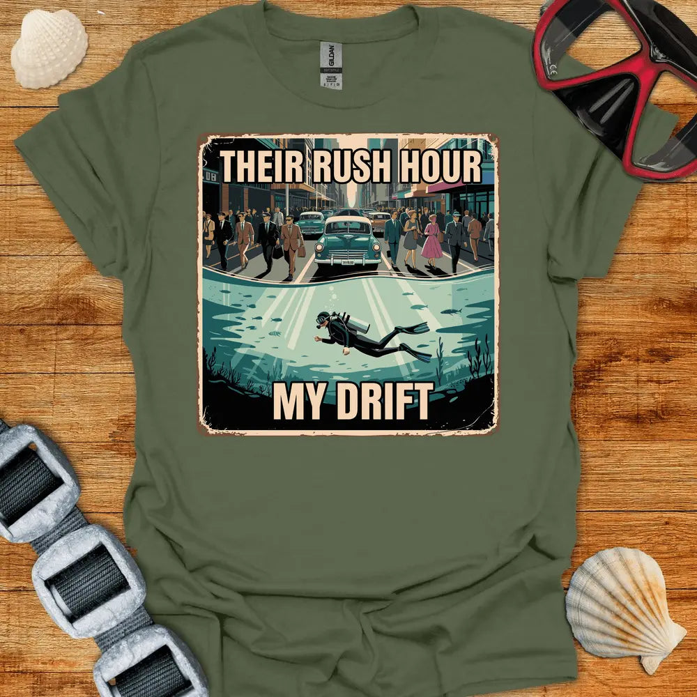 T-Shirt Military Green / S Rush Hour