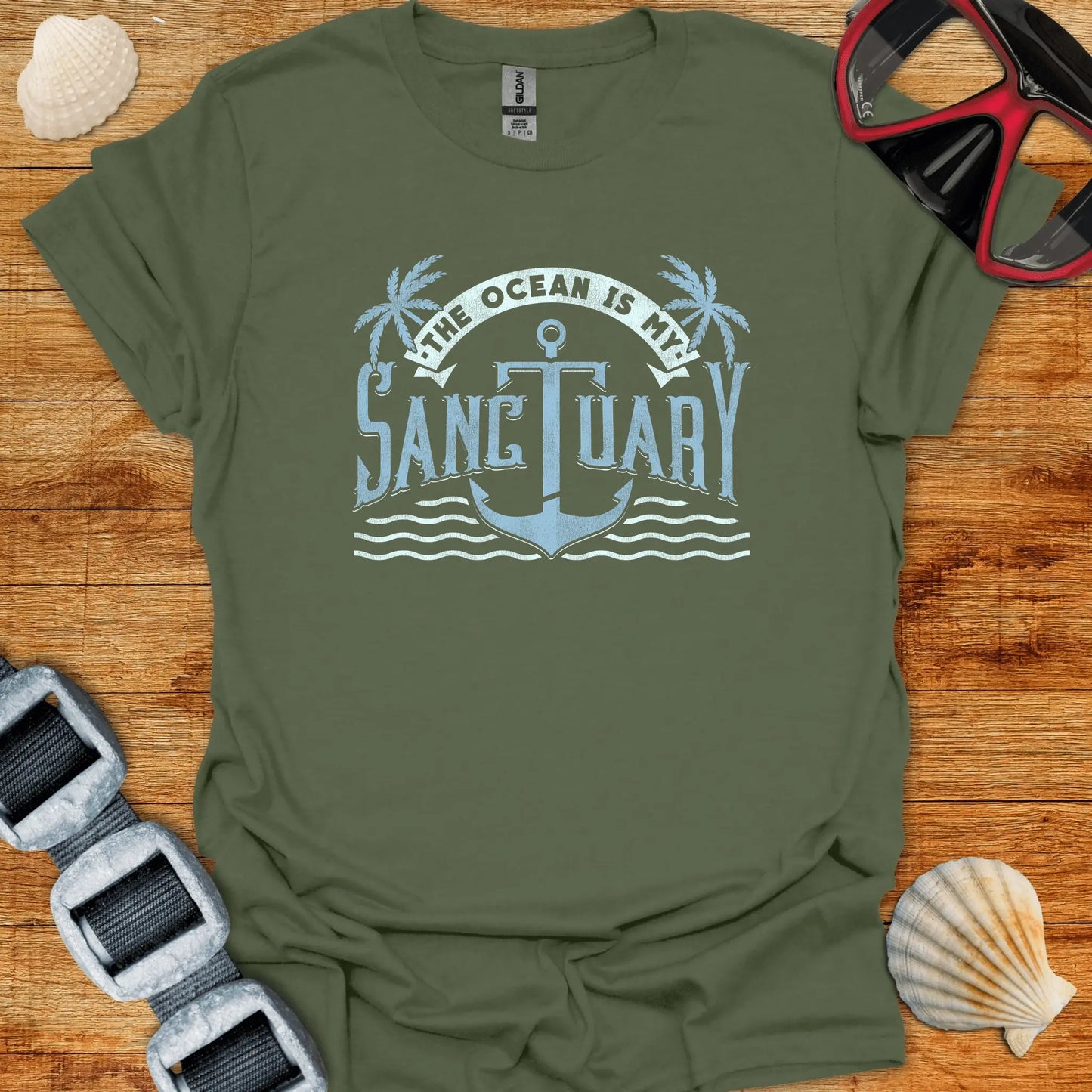 T-Shirt Military Green / S Sanctuary T-Shirt