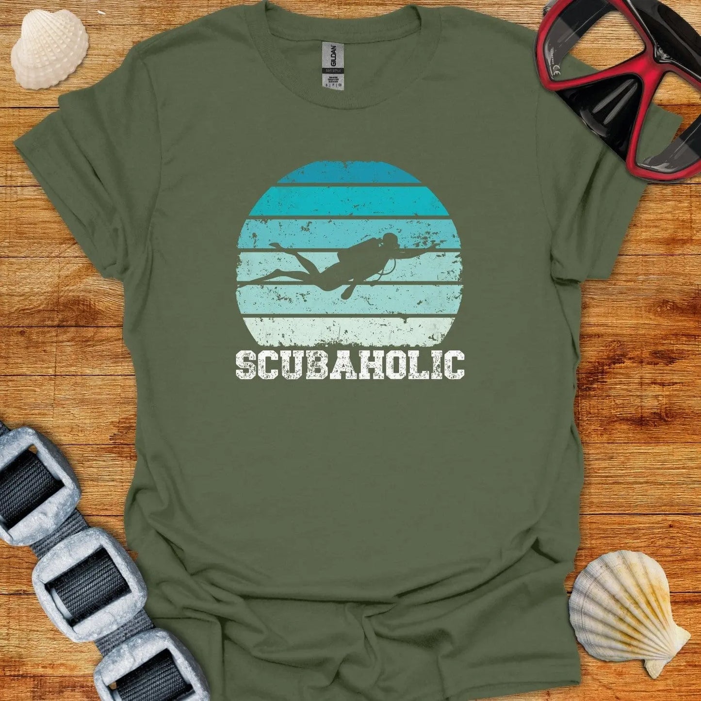 T-Shirt Military Green / S Scubaholic