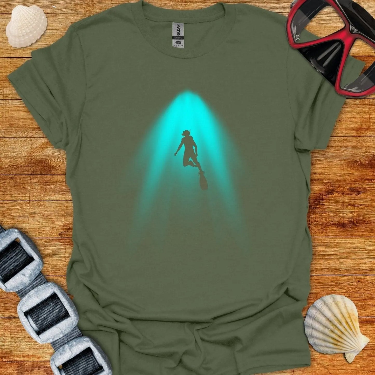 T-Shirt Military Green / S See The Light T-Shirt