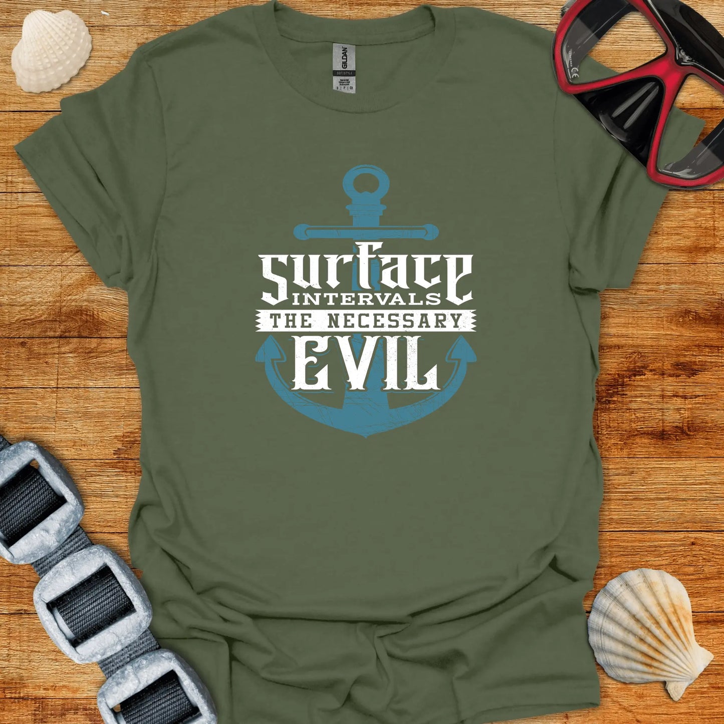 T-Shirt Military Green / S Surface Interval T-Shirt