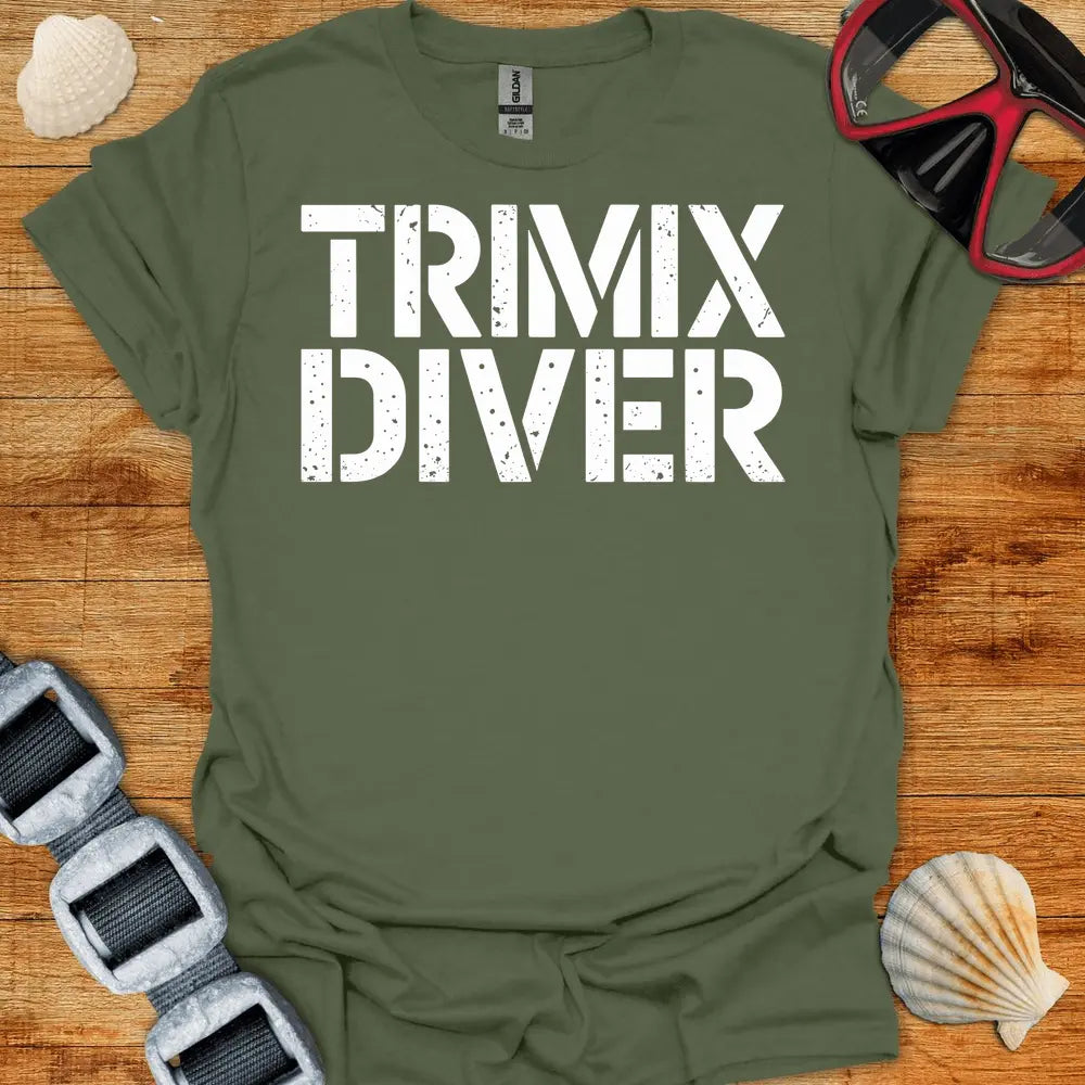 T-Shirt Military Green / S Trimix Diver T-Shirt