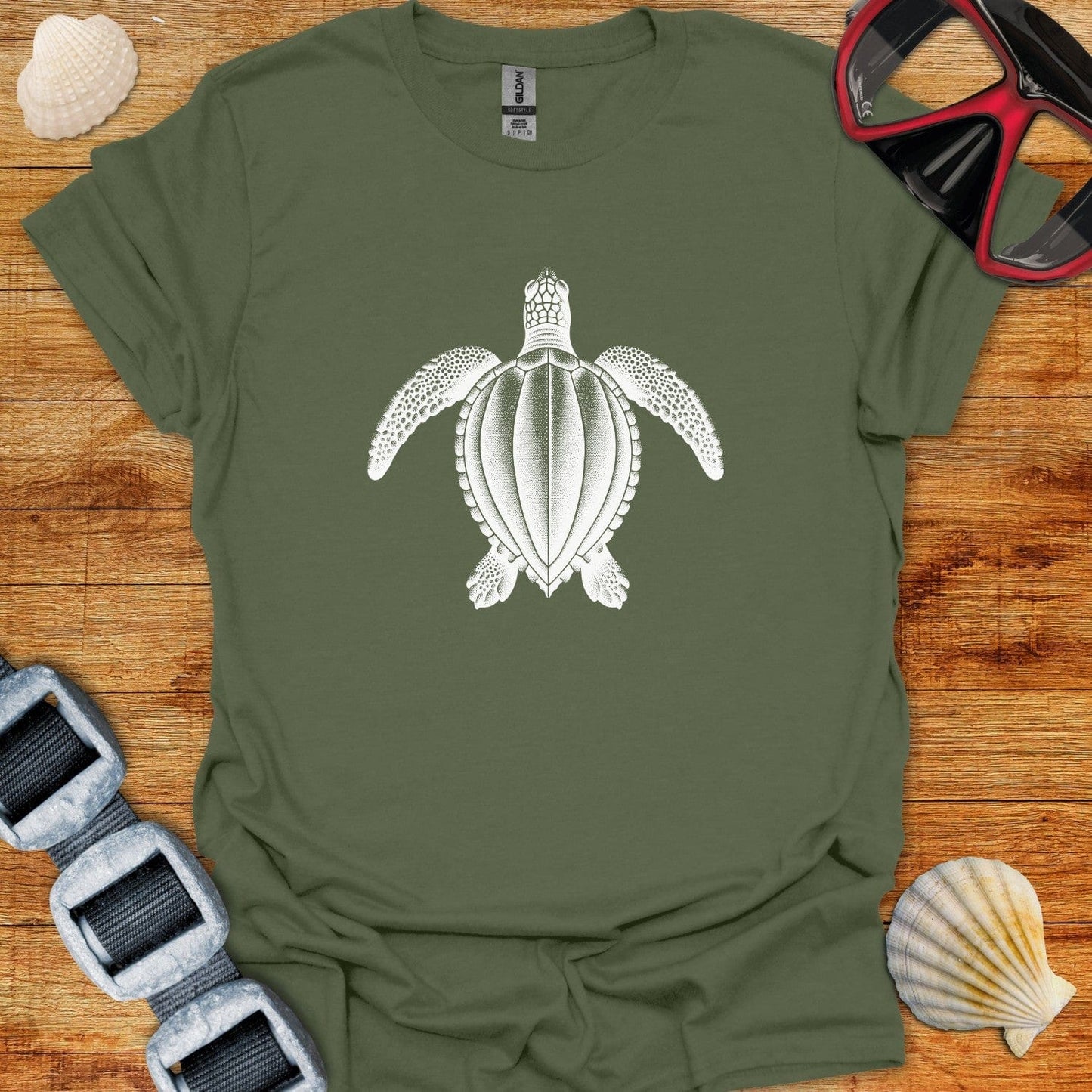 T-Shirt Military Green / S Turtle