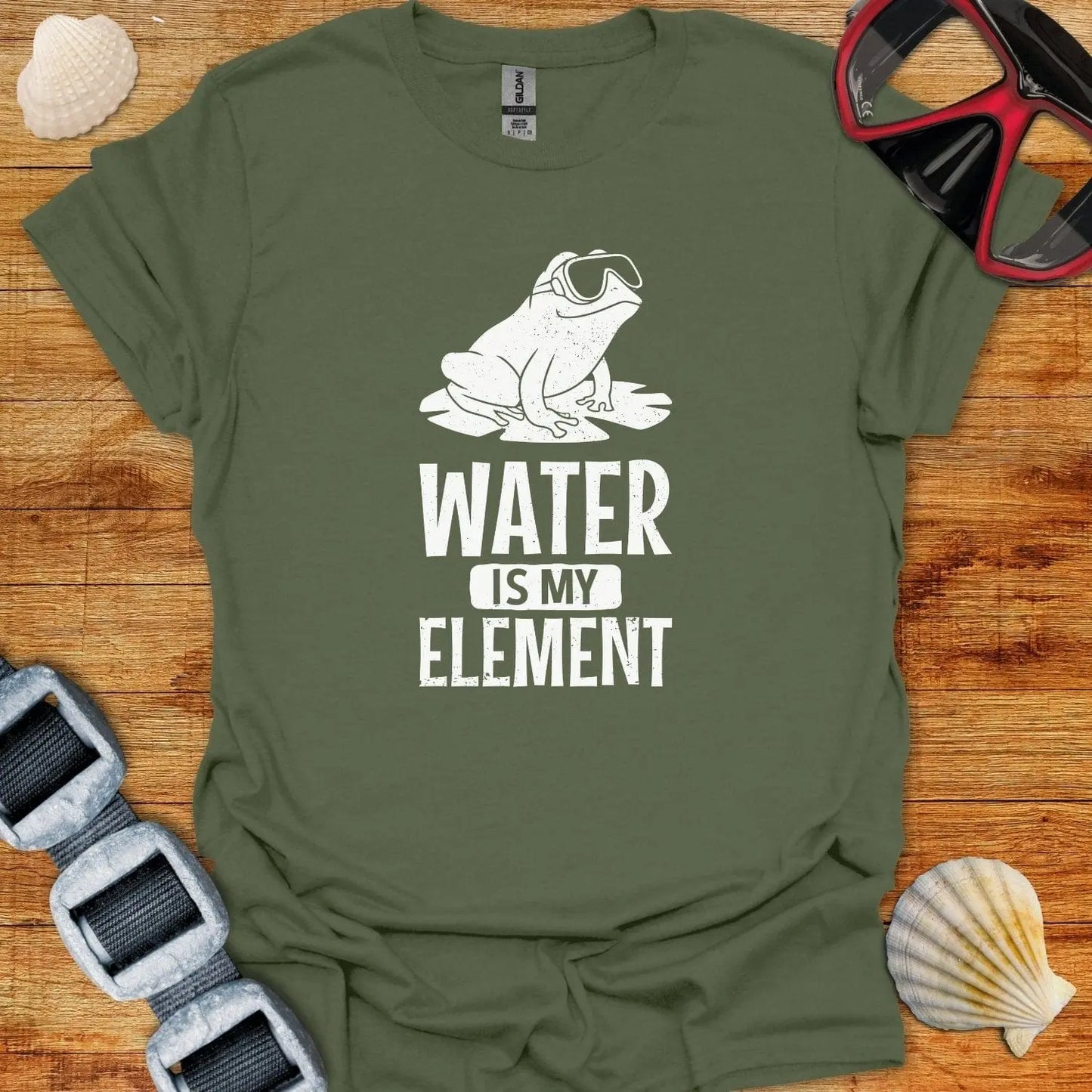 T-Shirt Military Green / S Water Element T-Shirt