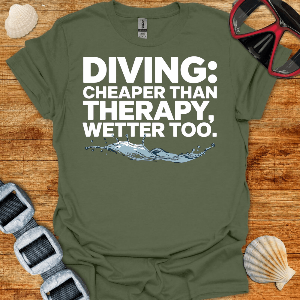 T-Shirt Military Green / S Wetter Too T-Shirt