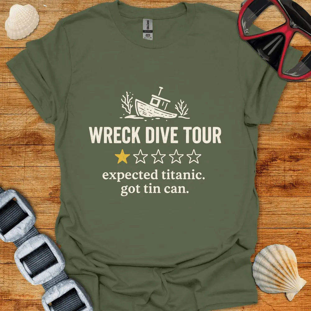 T-Shirt Military Green / S Wreck Tour Review T-Shirt