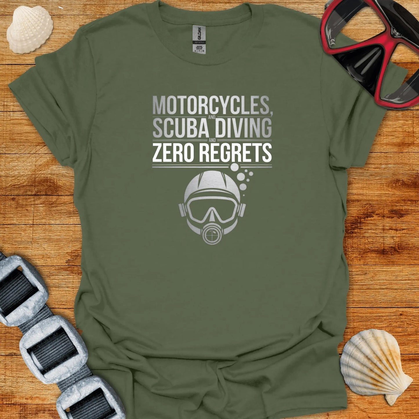 T-Shirt Military Green / S Zero Regrets T-shirt