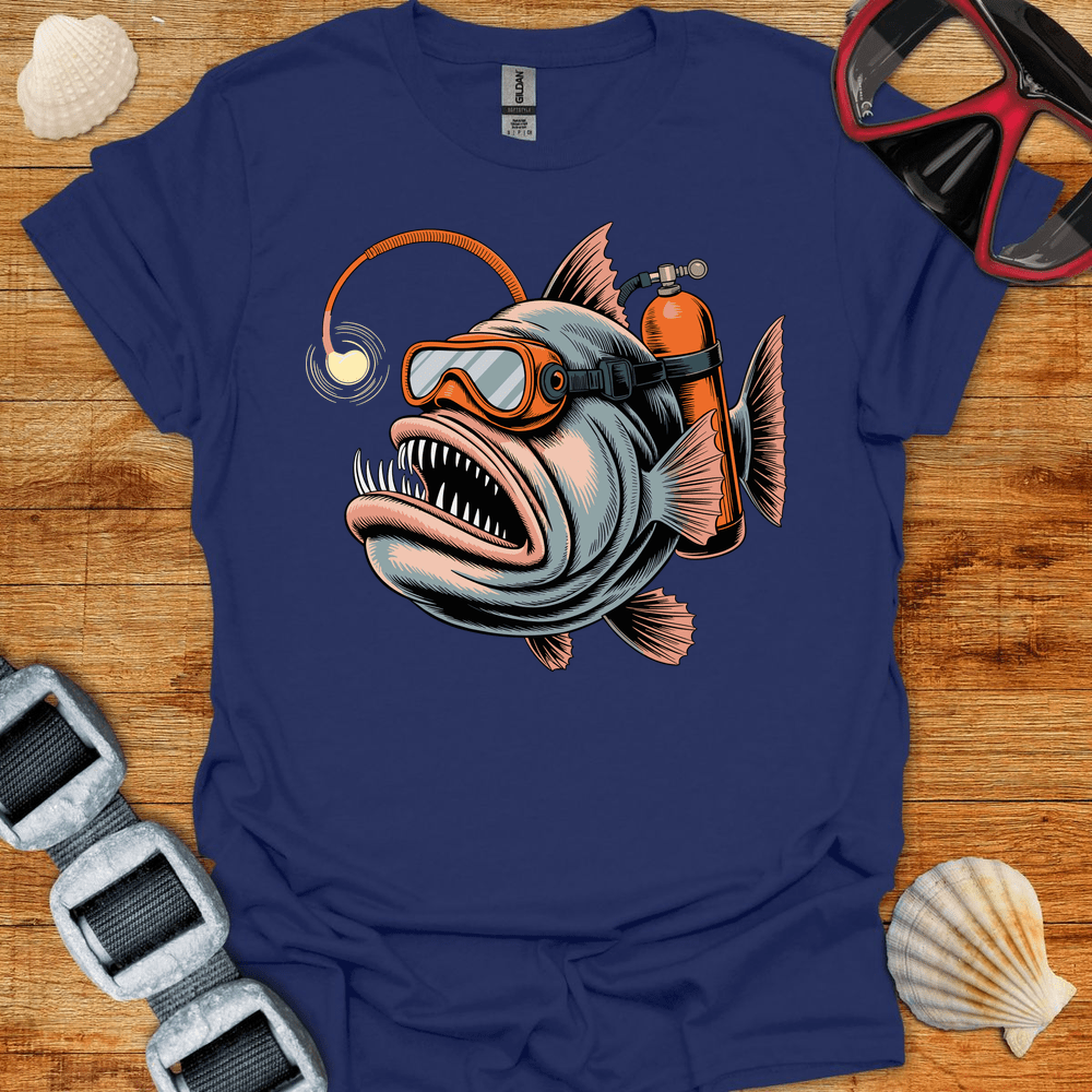 T-Shirt Navy / S Anglerfish Diver T-Shirt