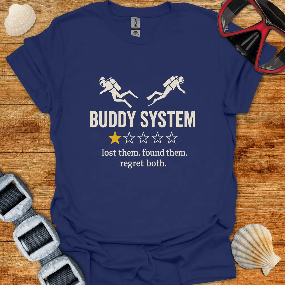 T-Shirt Navy / S Buddiy System Review T-Shirt