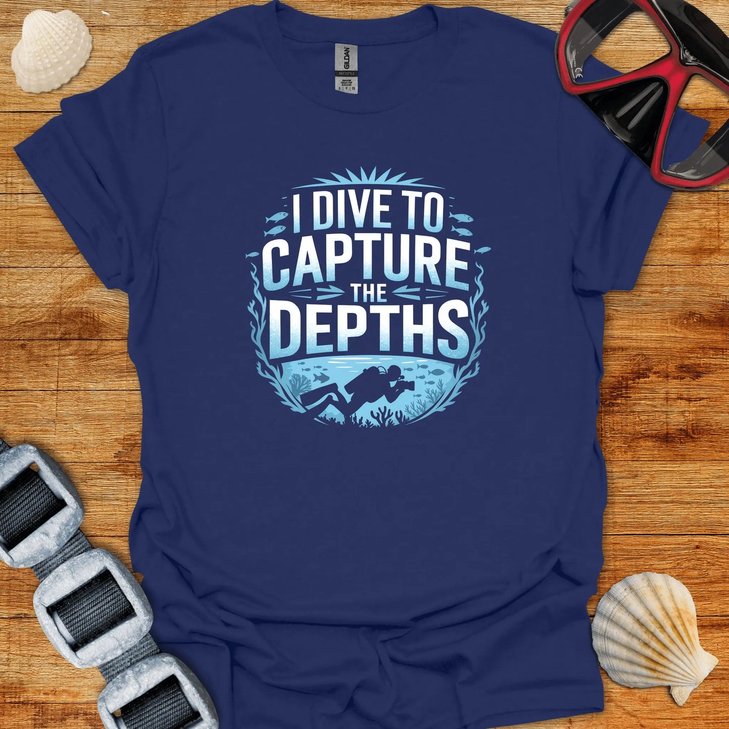 T-Shirt Navy / S Capture The Depths T-Shirt