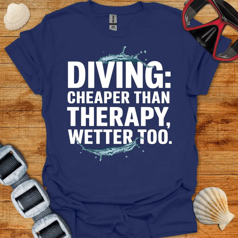 T-Shirt Navy / S Cheaper Than Therapy T-Shirt
