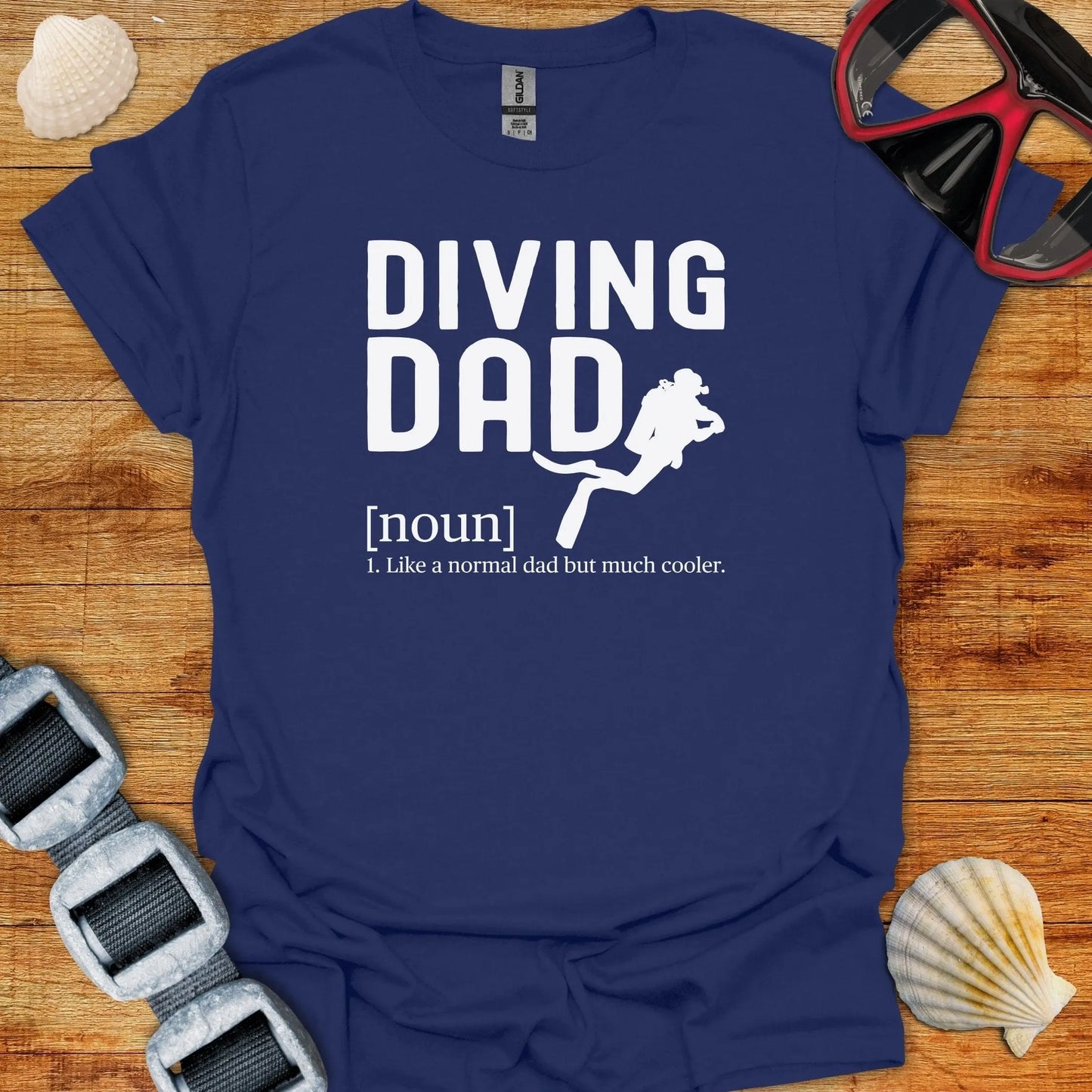 T-Shirt Navy / S Cool Diving Dad T-Shirt
