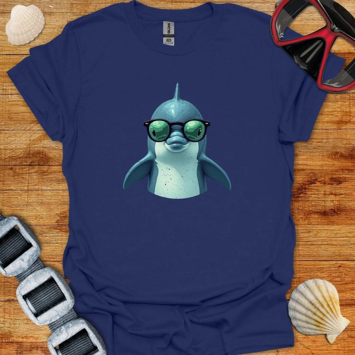 T-Shirt Navy / S Cool Dolphin T-Shirt