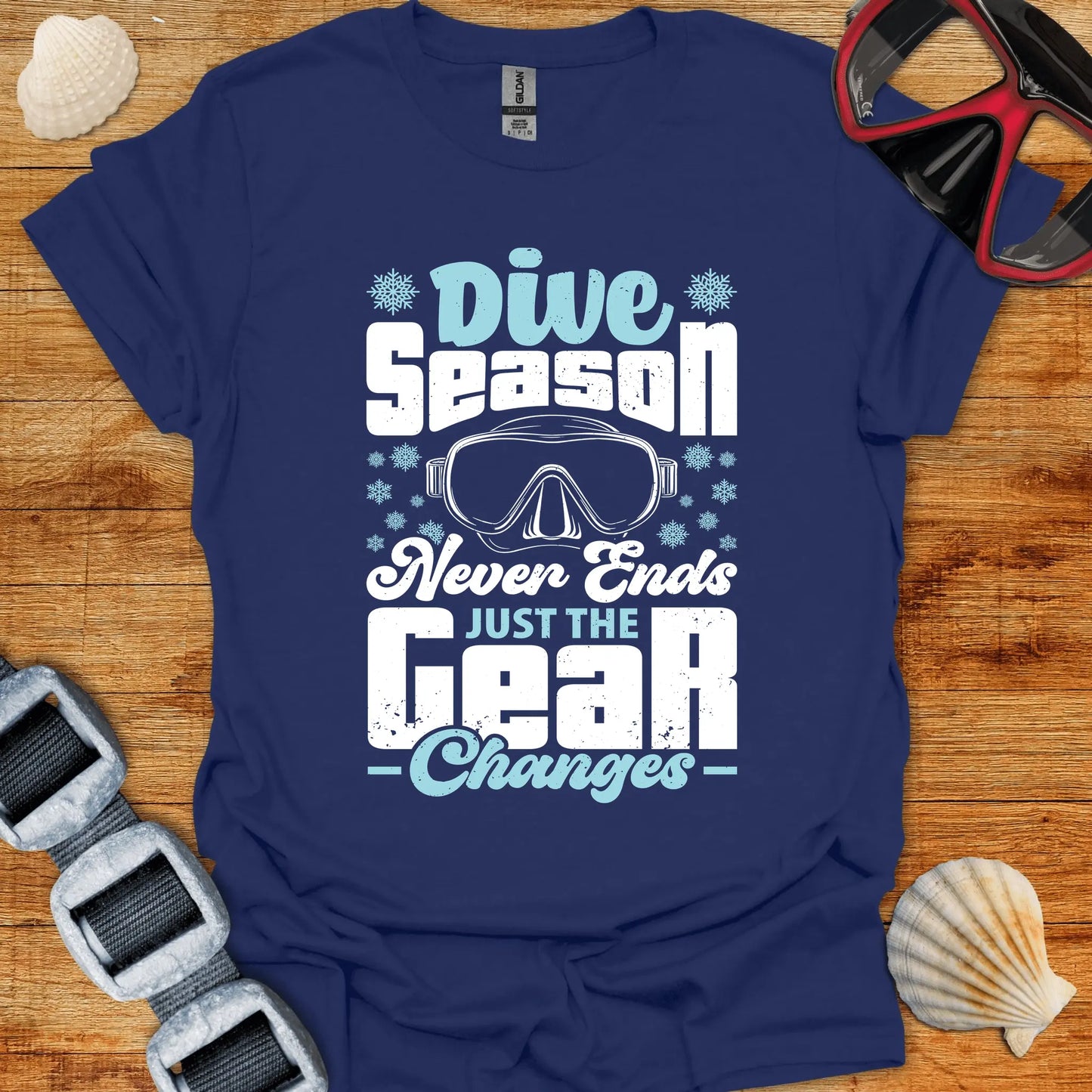 T-Shirt Navy / S Dive Season T-Shirt