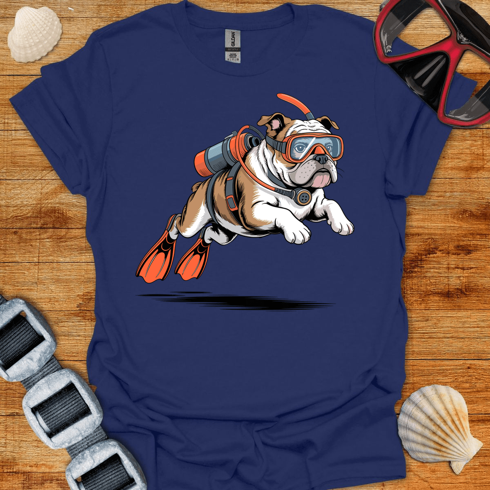 T-Shirt Navy / S Diving Bulldog T-Shirt