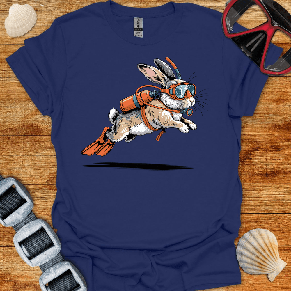 T-Shirt Navy / S Diving Rabbit T-Shirt