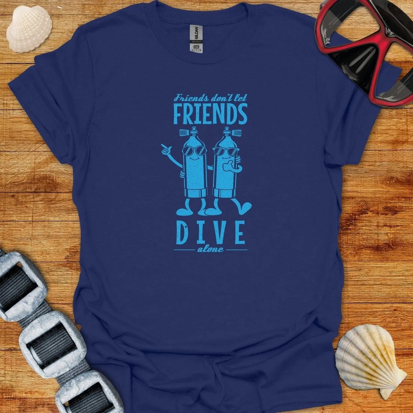 T-Shirt Navy / S Don't Dive Alone T-Shirt