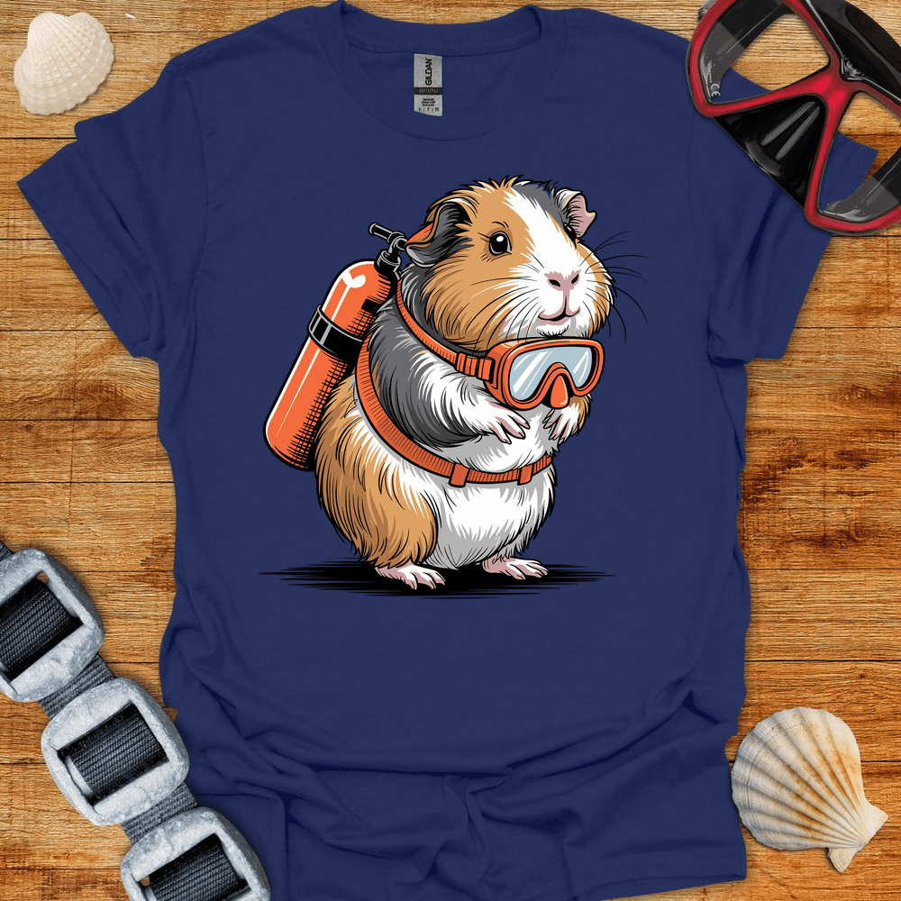 T-Shirt Navy / S Guinea Pig Diver T-Shirt