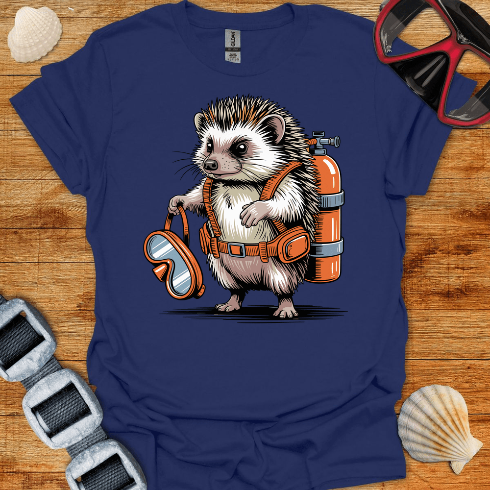 T-Shirt Navy / S Hedgehog Diver T-Shirt