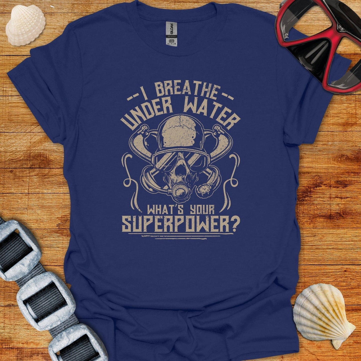 T-Shirt Navy / S I Breath Underwater T-Shirt